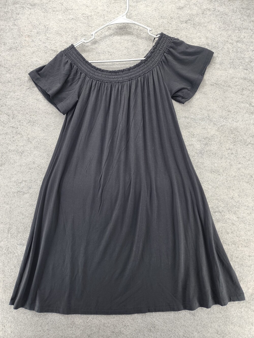 Mossimo Dress Womens Small Off Shoulder Short Sleeve Black